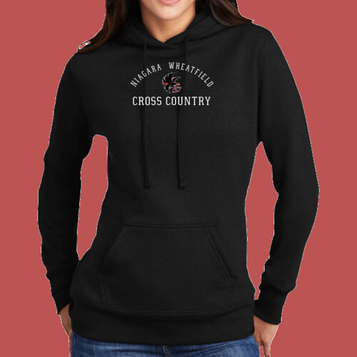 NW Cross Country w/ Player Name - Ladies Core Fleece Pullover Hooded Sweatshirt Thumbnail