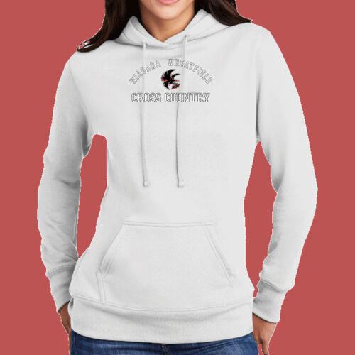 NW Cross Country w/ Player Name - Ladies Core Fleece Pullover Hooded Sweatshirt Thumbnail
